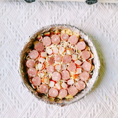 快手披萨吐司片的做法步骤,懒人爱做快手吐司披萨的做法