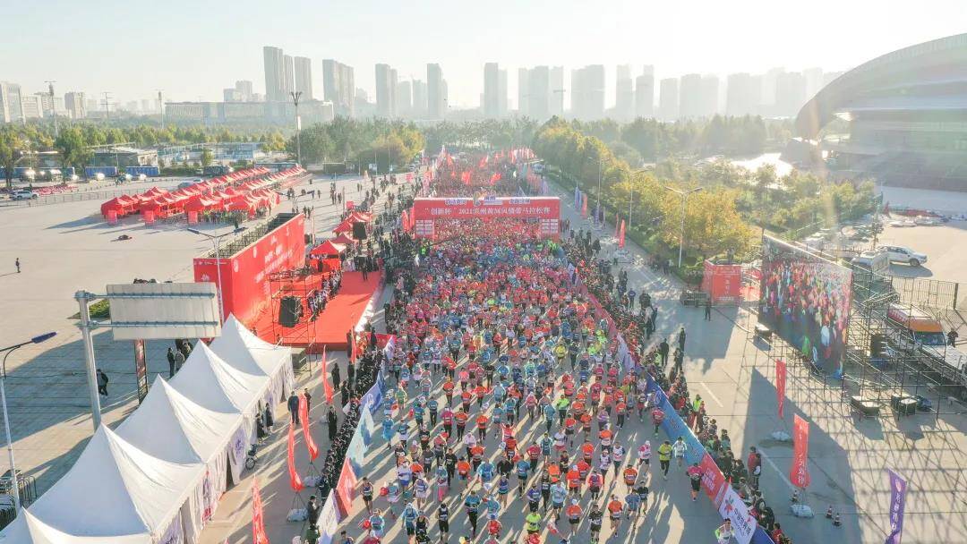 滨州黄河国际马拉松比赛,2019滨州黄河风情带马拉松赛开跑