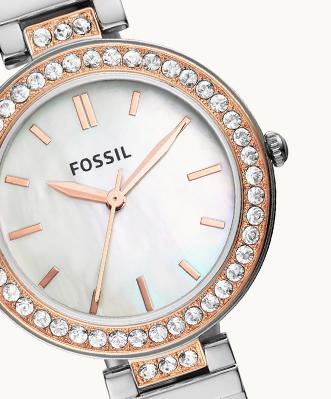 杨紫同款，Fossil欧美时尚水钻表！戴上它璀璨光华，亮如繁星