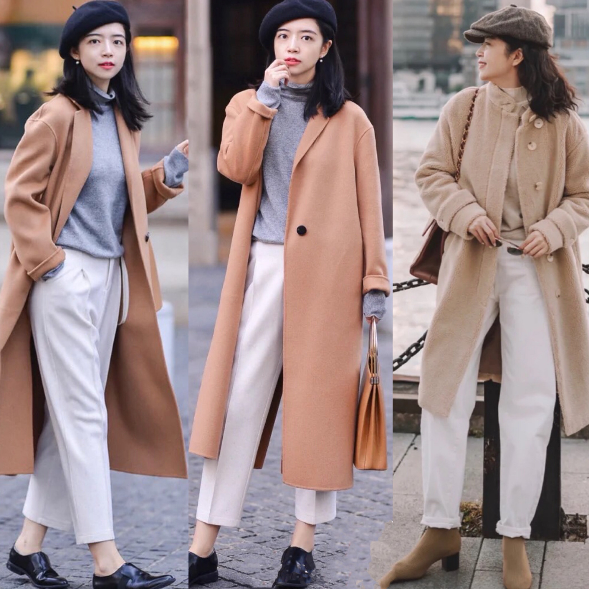 三木呢子大衣搭配,三木大衣冬季搭配