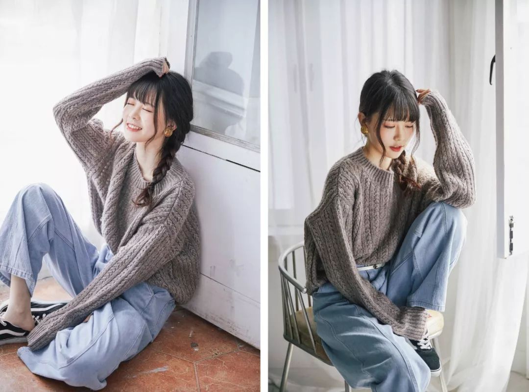 日系春秋毛衣外套,日系个性毛衣外套