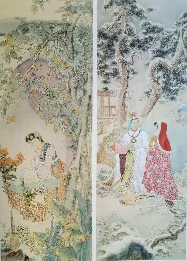 悠悠三百年，红楼夺目红。古今名家精绘《红楼梦》