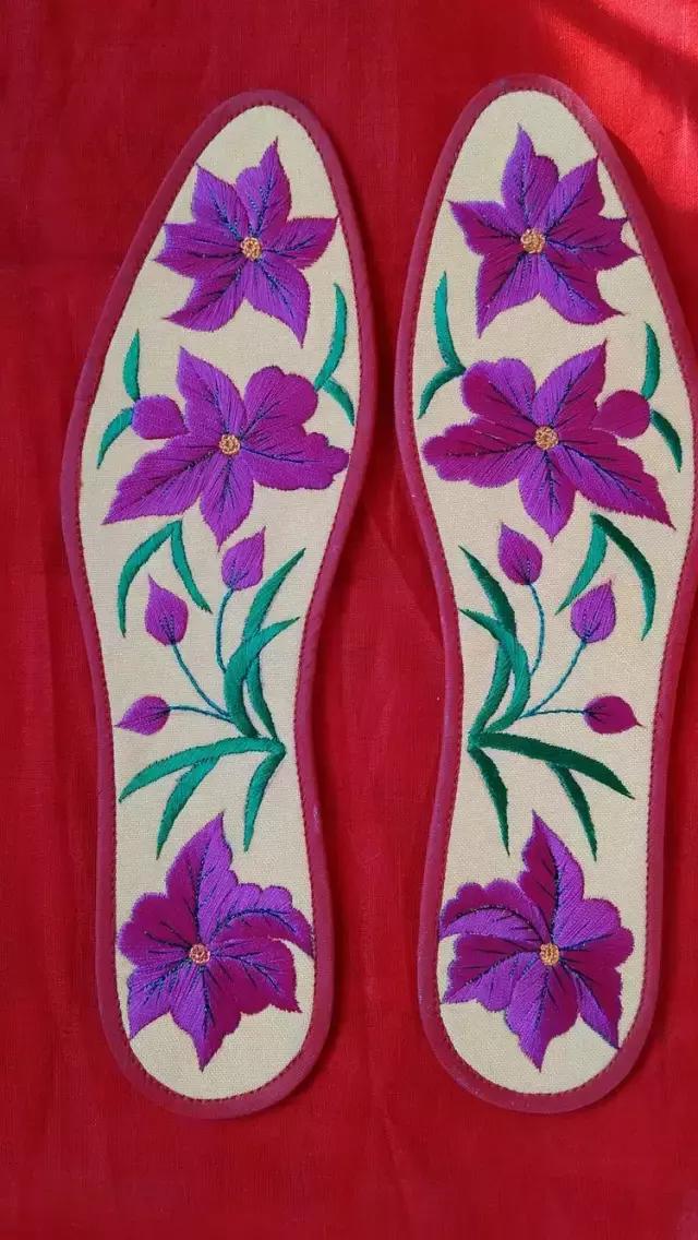 刺绣鞋垫图案大全详细图,惊艳绝伦刺绣鞋垫欣赏