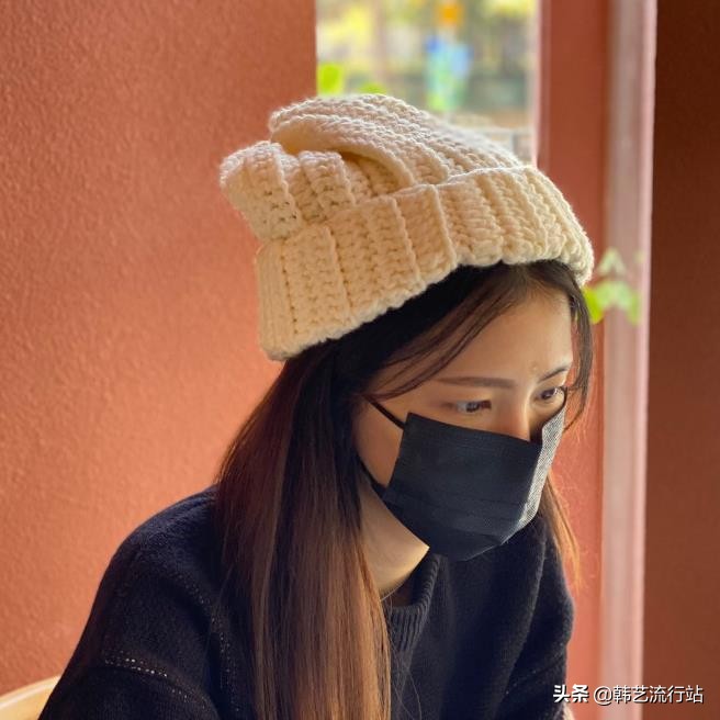 编织韩国帽,最简单的编织帽