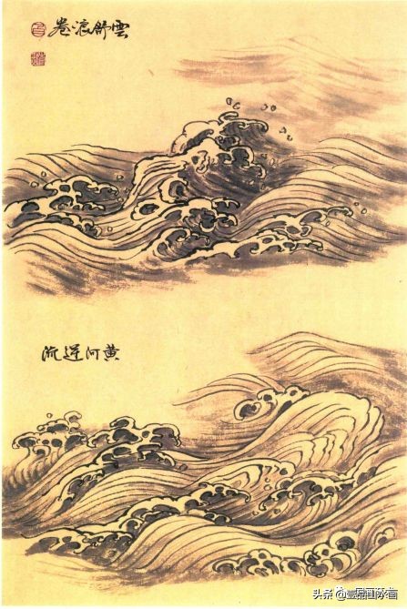 山水画怎样看水是外流的,山水画水流向怎么看
