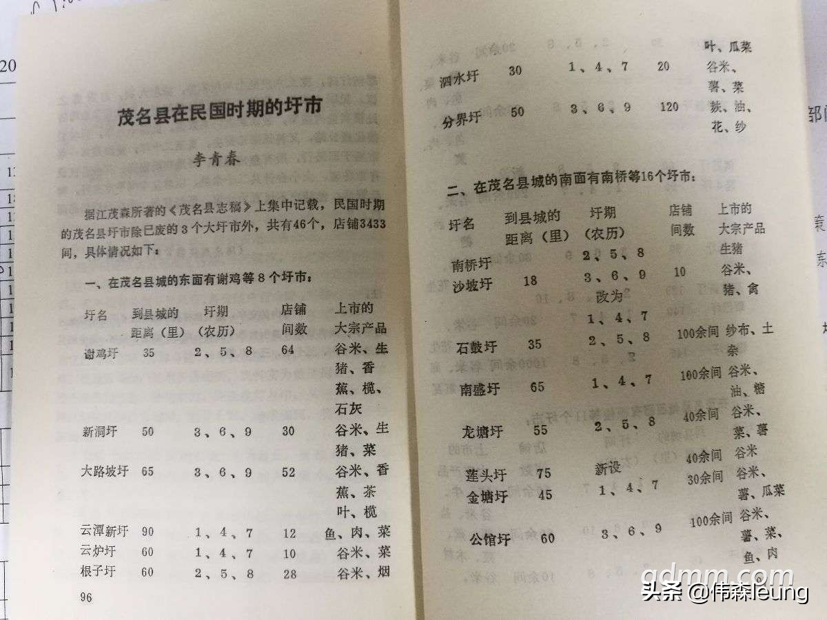 民国茂名四区是什么地方,茂名最繁华的墟市是哪里