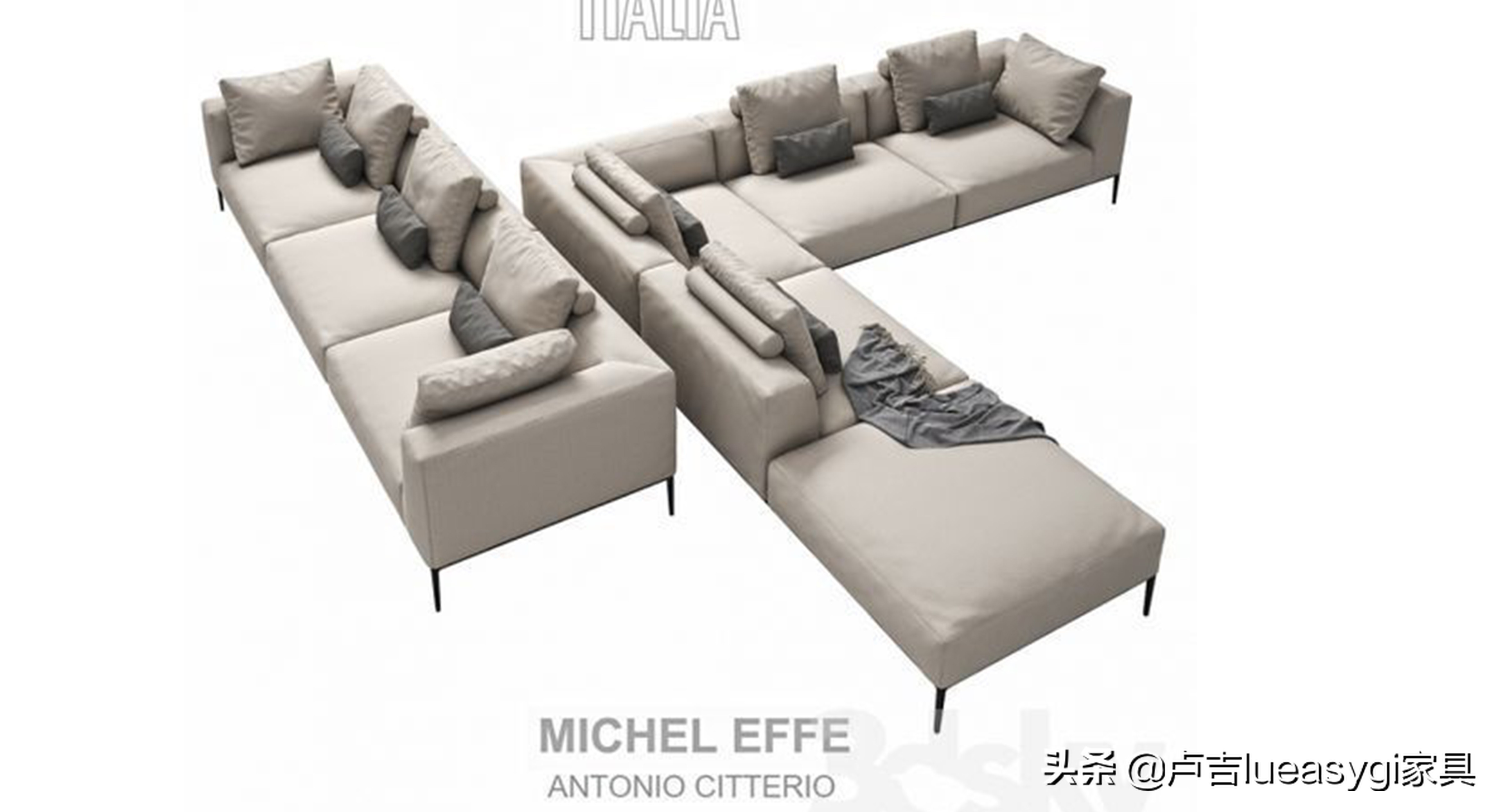 2021最火设计感轻奢沙发,高端意式极简风格沙发