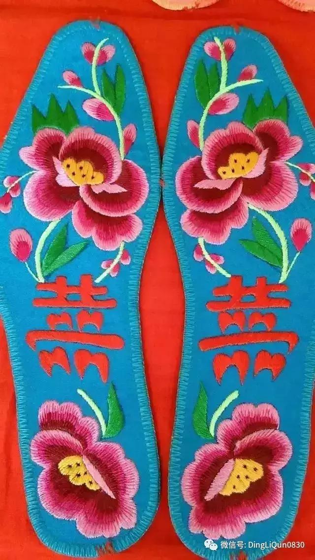 鞋垫手工刺绣最好看复杂的图案,刺绣作品展示简单