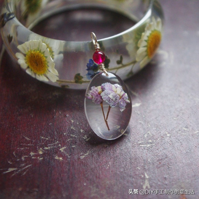 留住春天滴胶手工,怎么用真花做滴胶手工