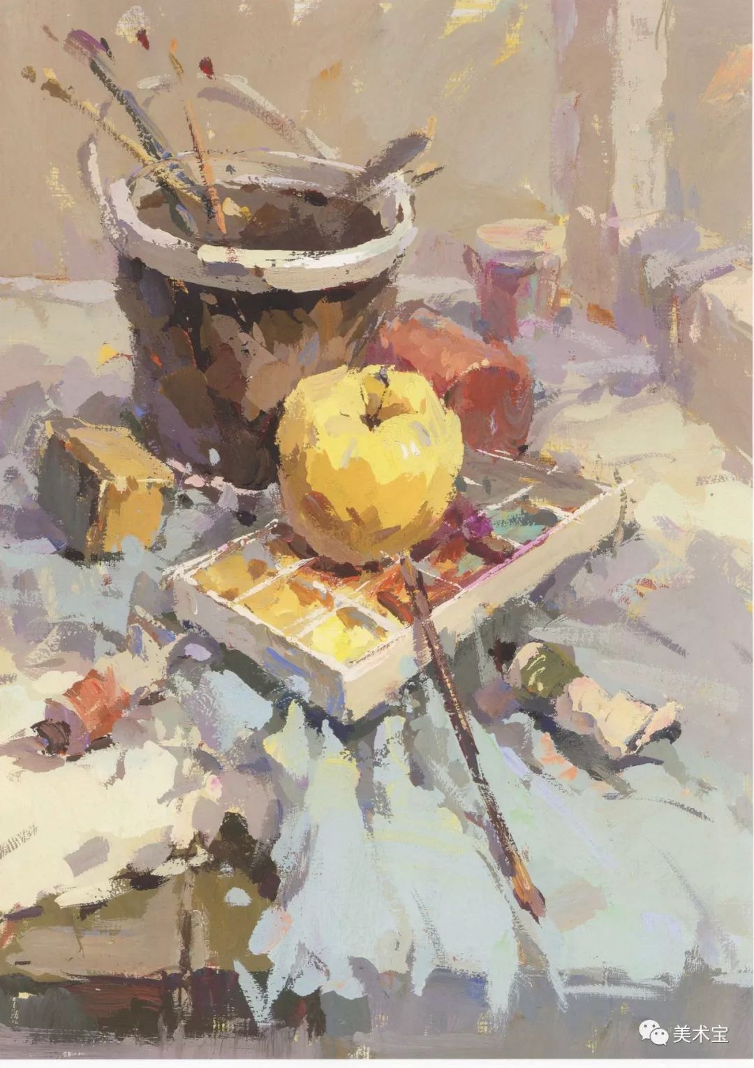 色彩衬布的表现方法,色彩衬布调色知识点