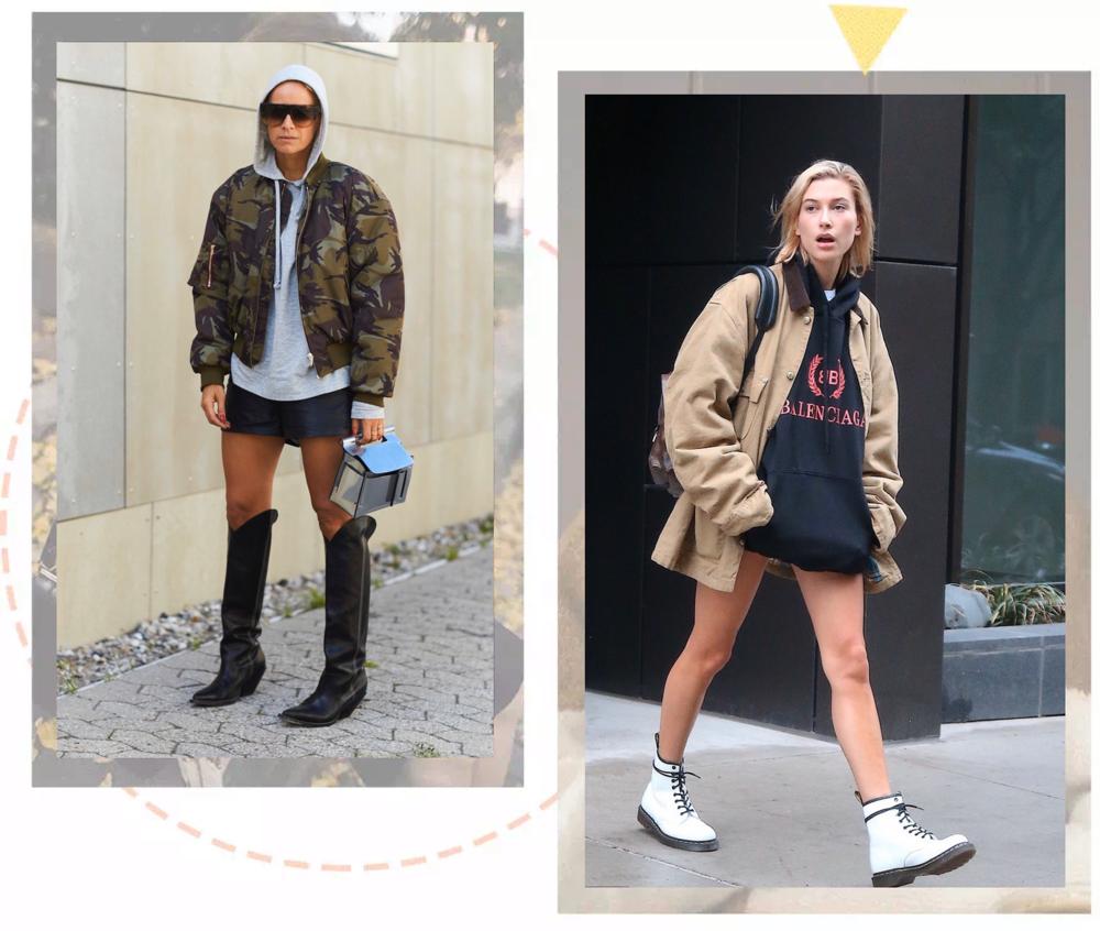 秋冬季节卫衣单穿有些冷，加件外套一起穿，舒适时尚又有范儿