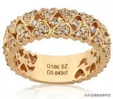 首饰上印的数字代表什么,首饰上的印记