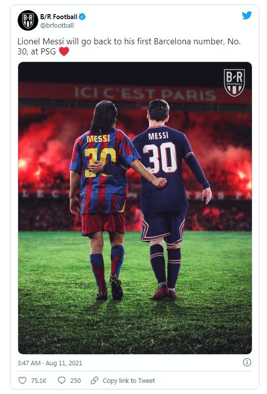 梅西去巴黎后会穿几号球衣,梅西来到巴黎穿了几号球衣