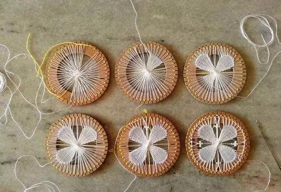 手工毛线编花教程,慢教程手工毛线编花