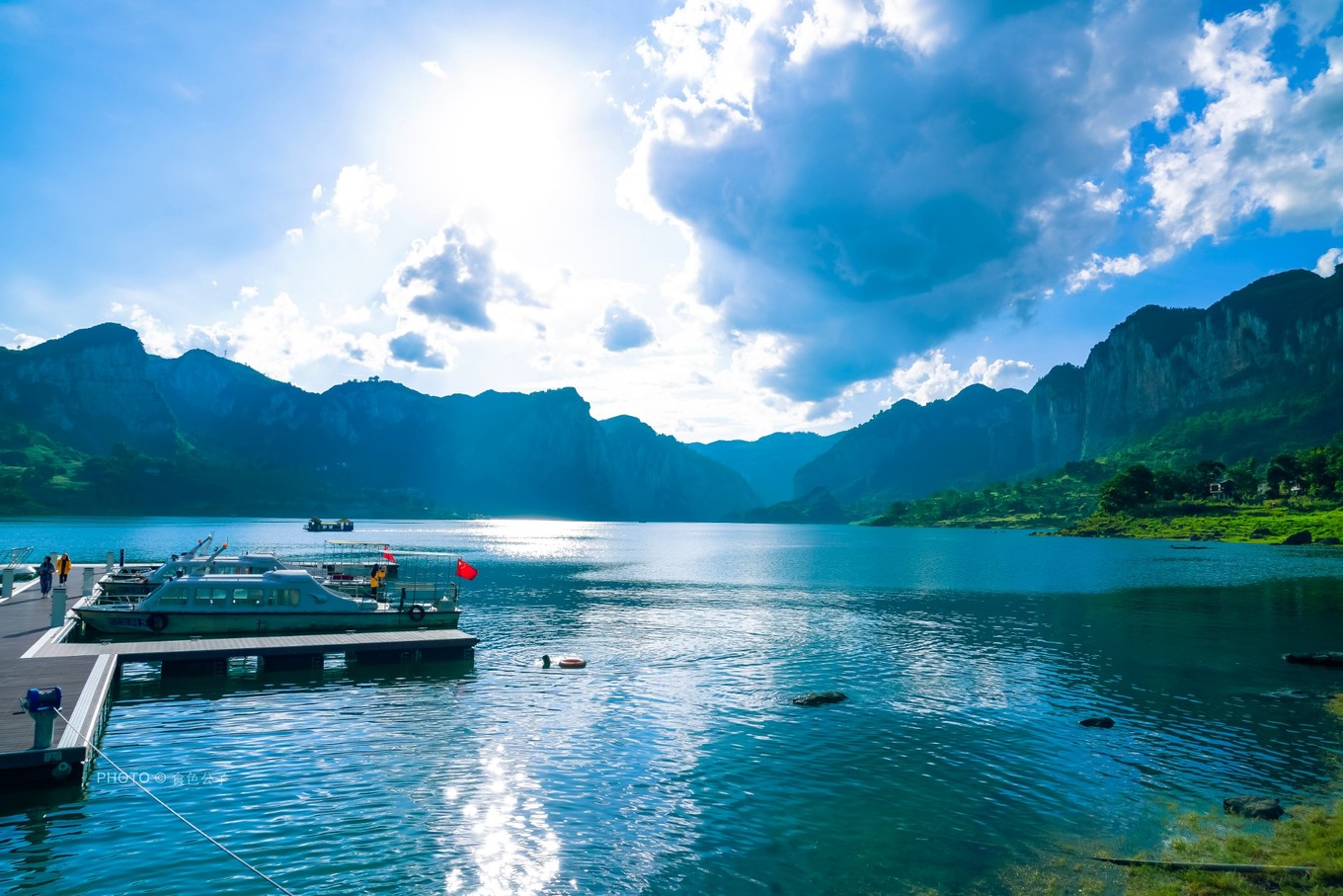 贵州乌江源百里画廊风景观景台,贵阳百里画廊