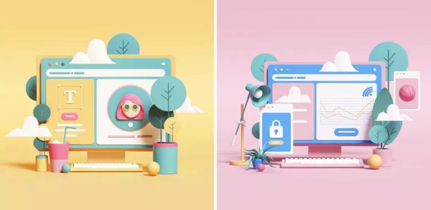 会动的3d插画,c4d会动的字体教程