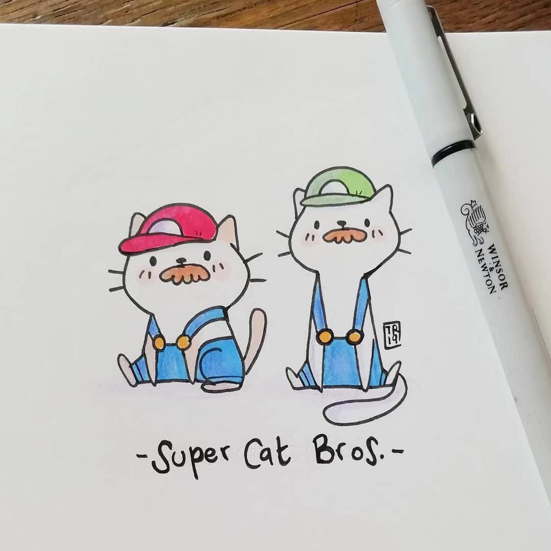 超可爱的一组铅笔画,100幅治愈系故事小插画彩铅