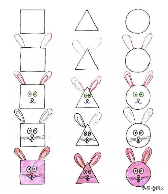 简笔画小动物100种可爱幼儿园,6-12岁儿童绘画简笔画小动物