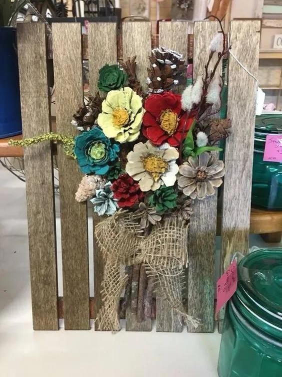 关于神奇的大自然的手工制作,100种松塔手工制作欣赏