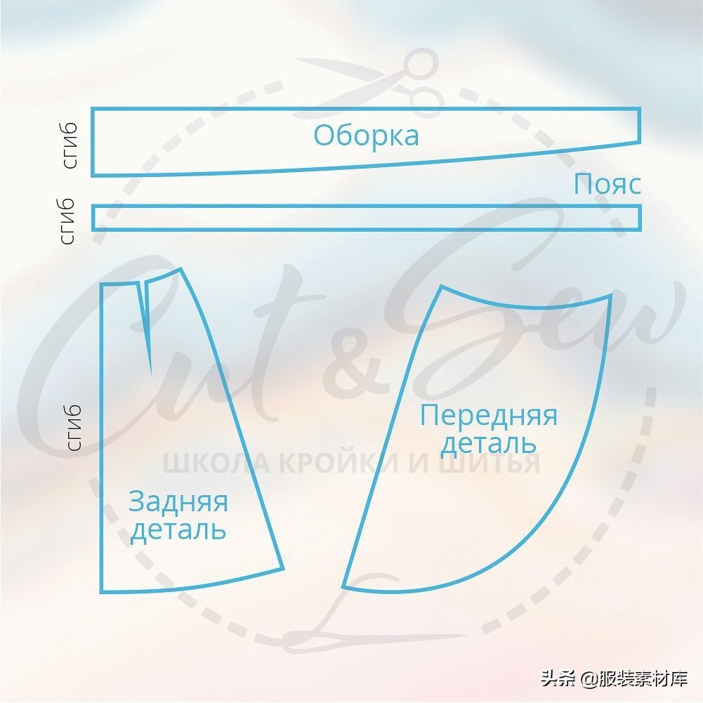 超简单的款式图,时尚法式图纸