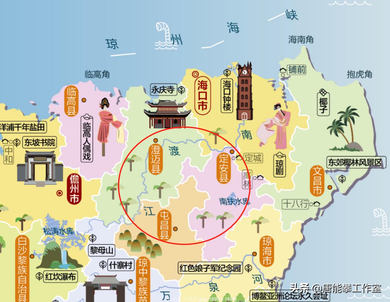 屯昌定安面积人口gdp对比,海南屯昌县现在有多少人口