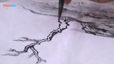 临摹山水画步骤曾刚教程,工笔山水画上色步骤视频