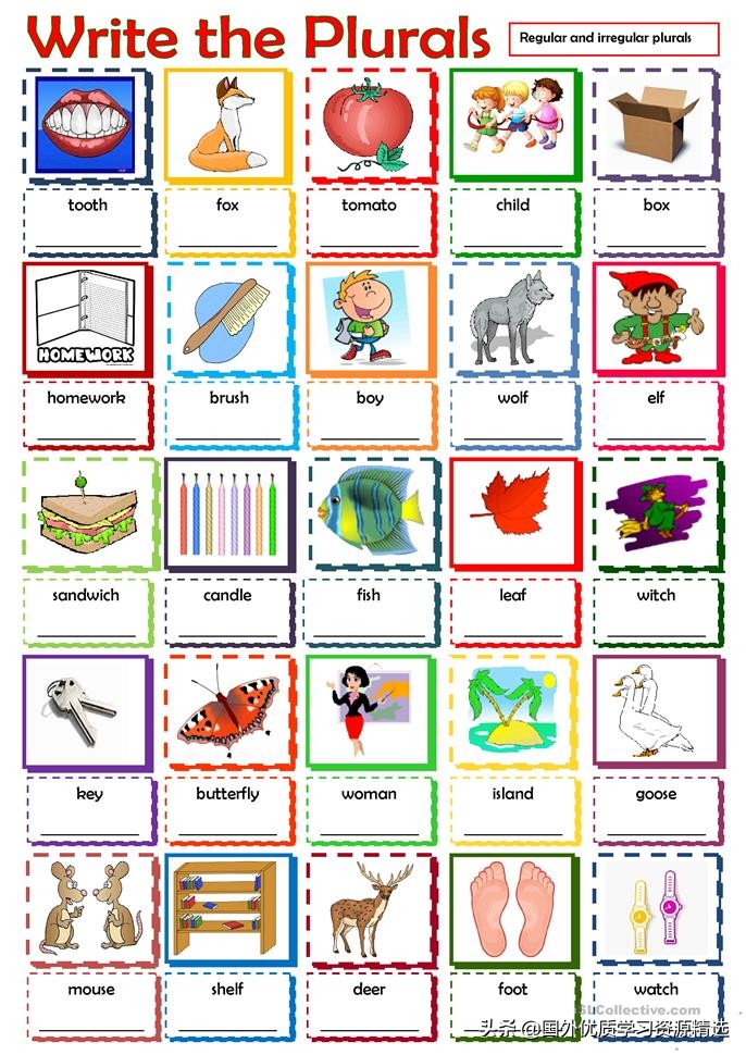 名词复数变化规则发音,名词复数变化规则的思维导图