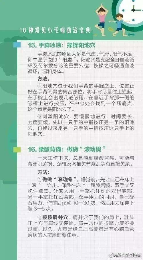 小毛病诊治不求人,小毛病治疗小知识