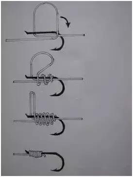 有洞的绑鱼钩方法图解,一字绑鱼钩简单教程