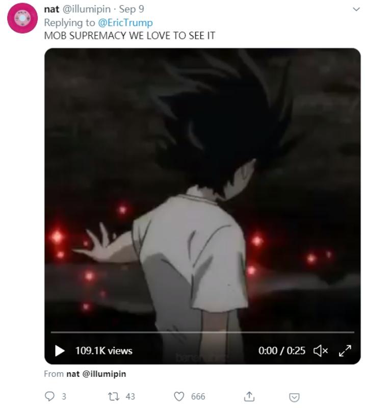 特朗普儿子因搜到《灵能百分百》图片怒喷谷歌蛊惑人心，惨遭群嘲