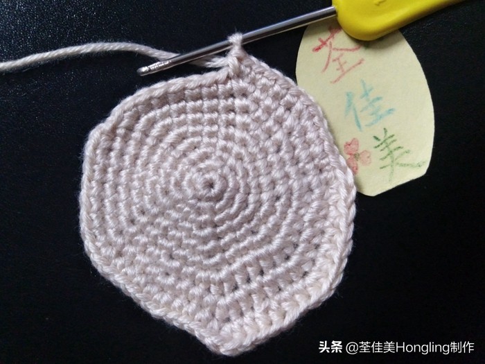 马蹄莲花的钩织教程,马蹄莲宽叶子的钩织教程