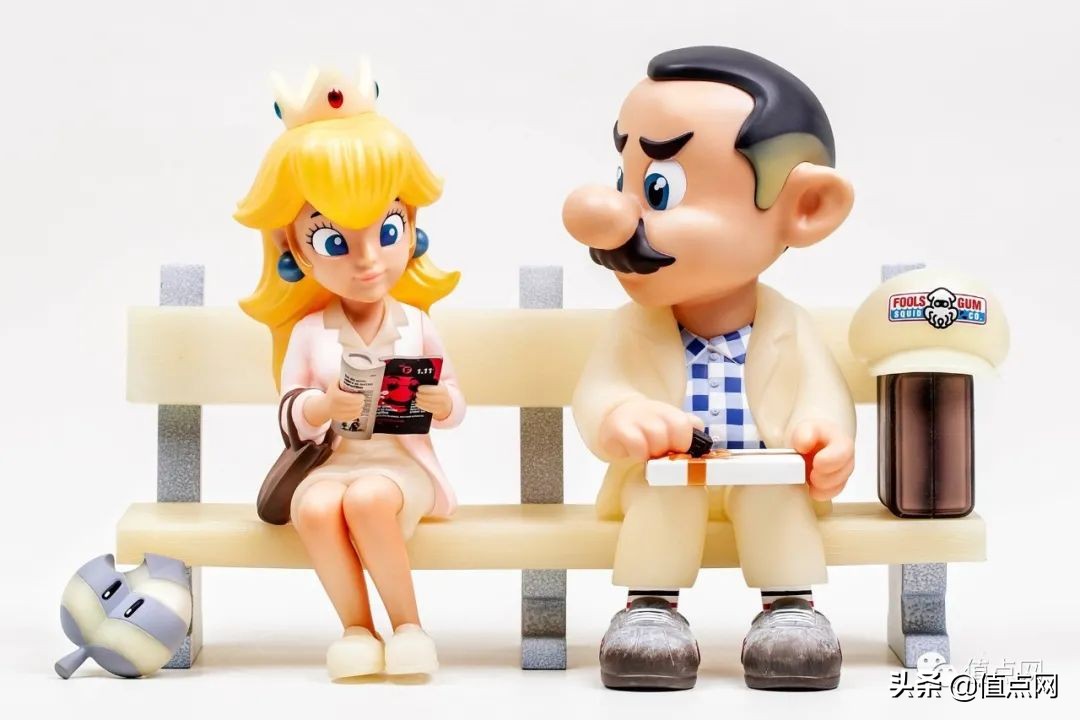 马里奥石膏娃娃梦幻配色,马里奥q版的公仔
