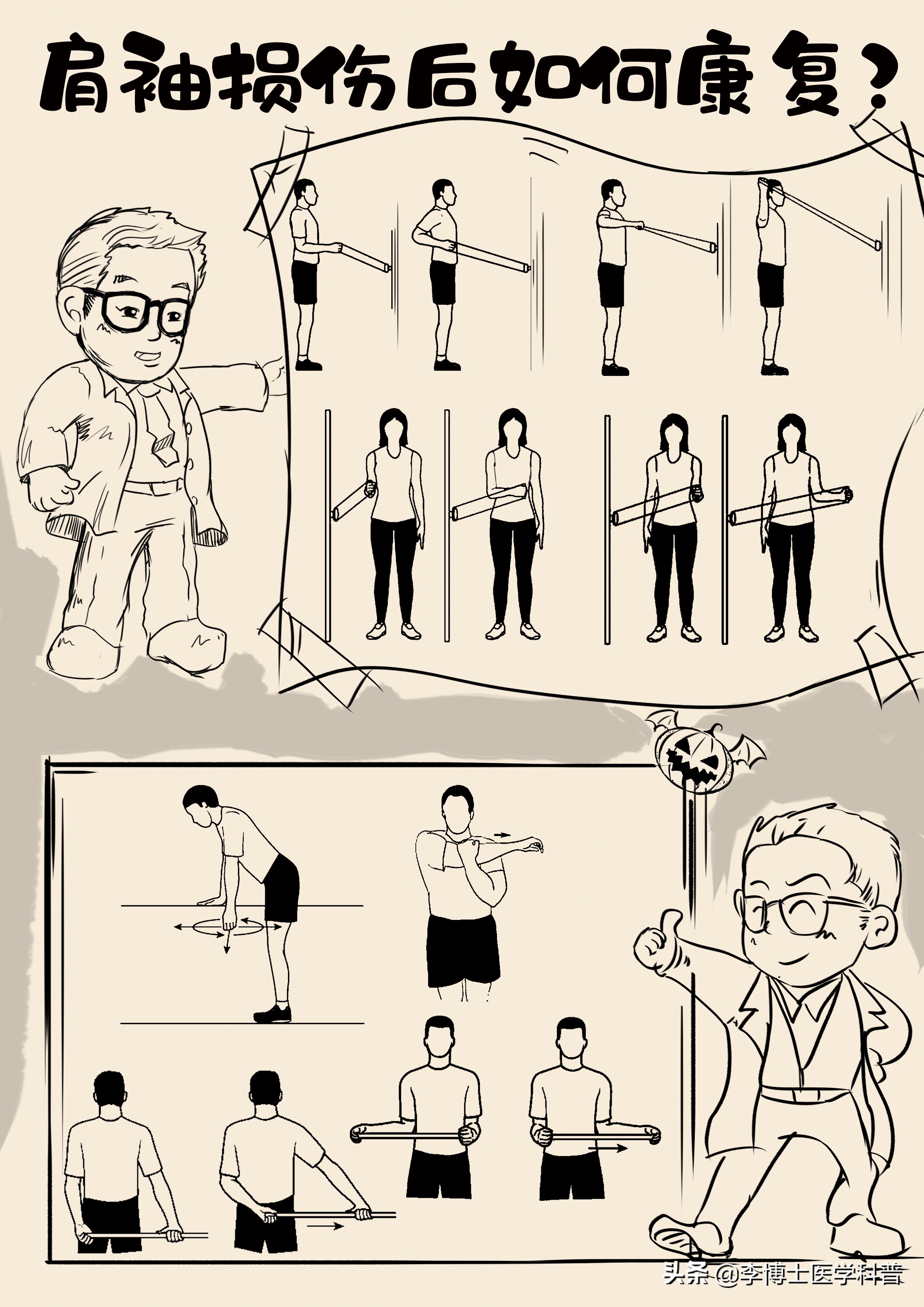 肩袖损伤修复术视频,肩袖损伤的康复训练科普视频