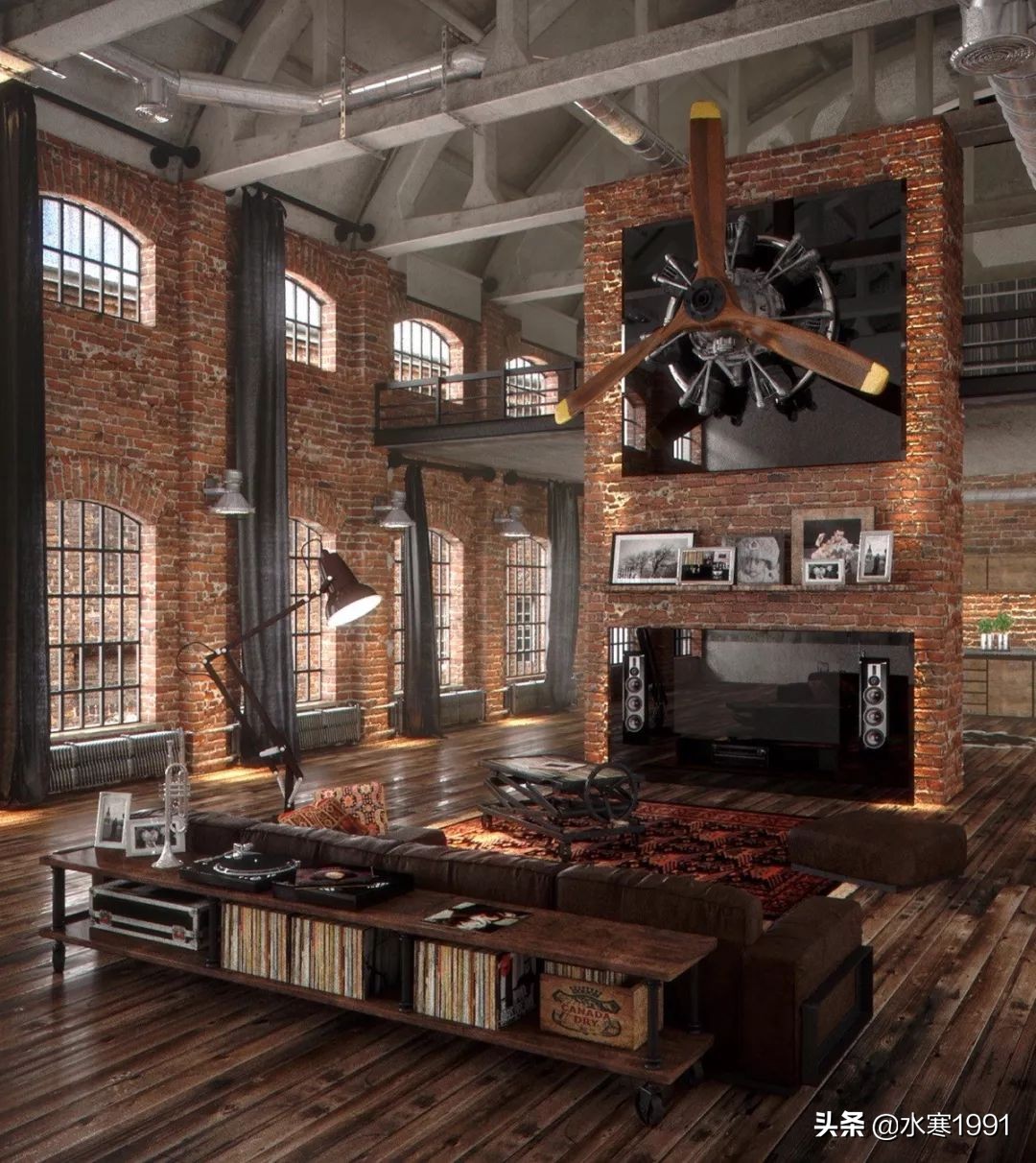 木饰面电视背景墙和隐形门设计,电视背景墙怎么设计让客厅显大