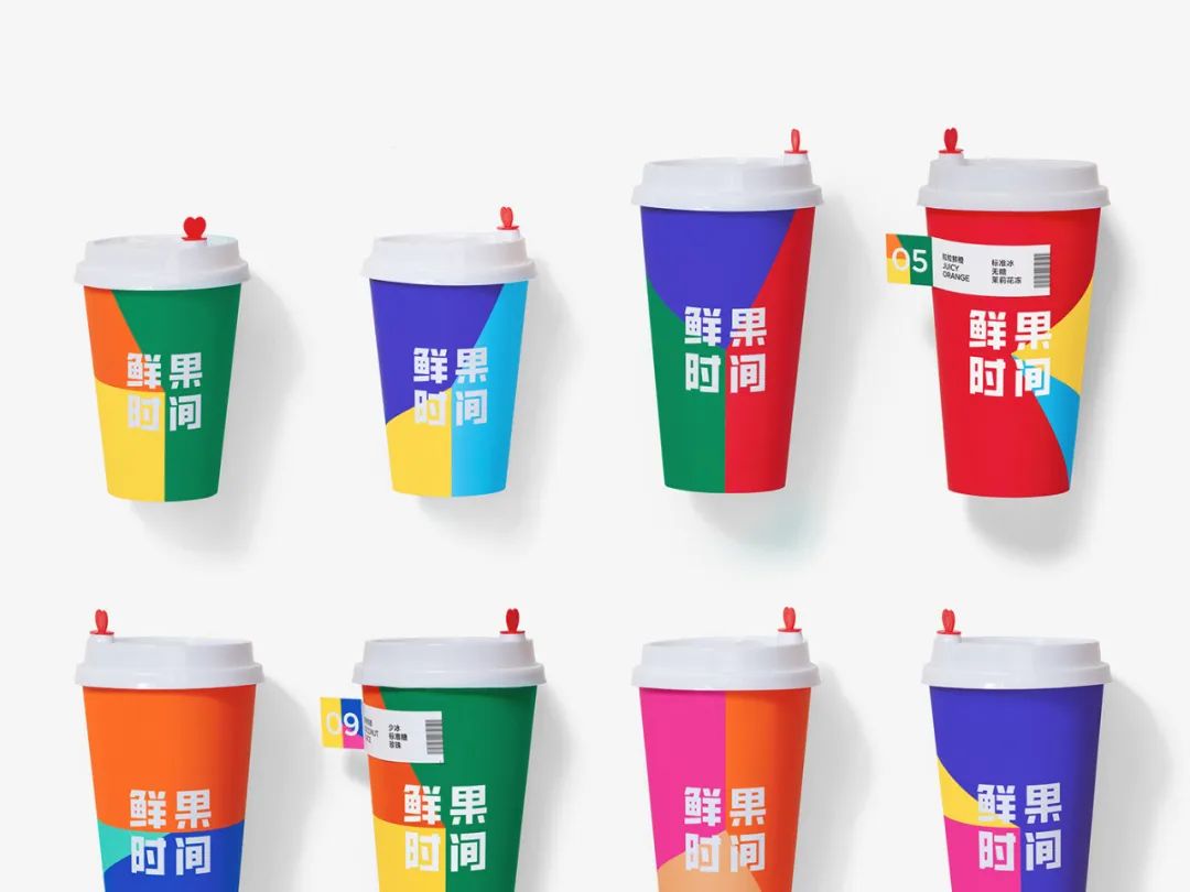 一套鲜亮艳丽的VI，鲜果时间，果然「鲜」