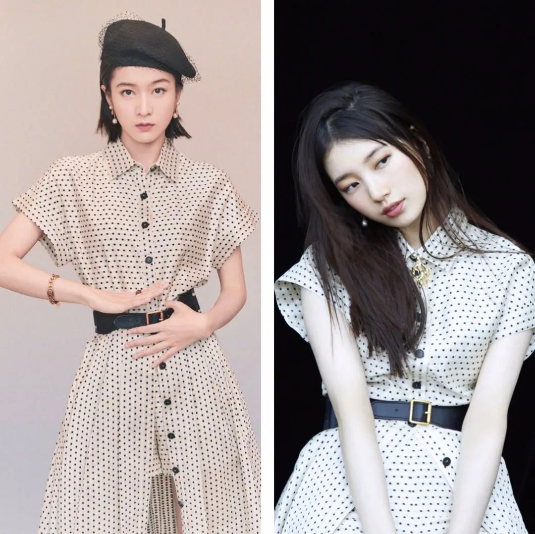 中韩女星撞衫只有林允儿能赢,中韩顶级仙女刘亦菲和孙艺珍撞衫