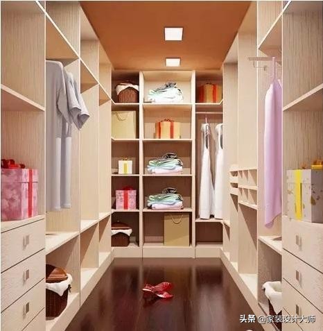 4平米衣帽间最佳布局图,衣帽间U形7开柜门柜体结构图