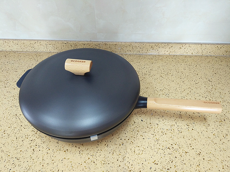 纯钛无油烟炒锅,无涂层无油烟铁炒锅