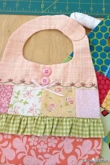 1-3岁宝宝专用围兜有袖子,宝宝布兜制作方法