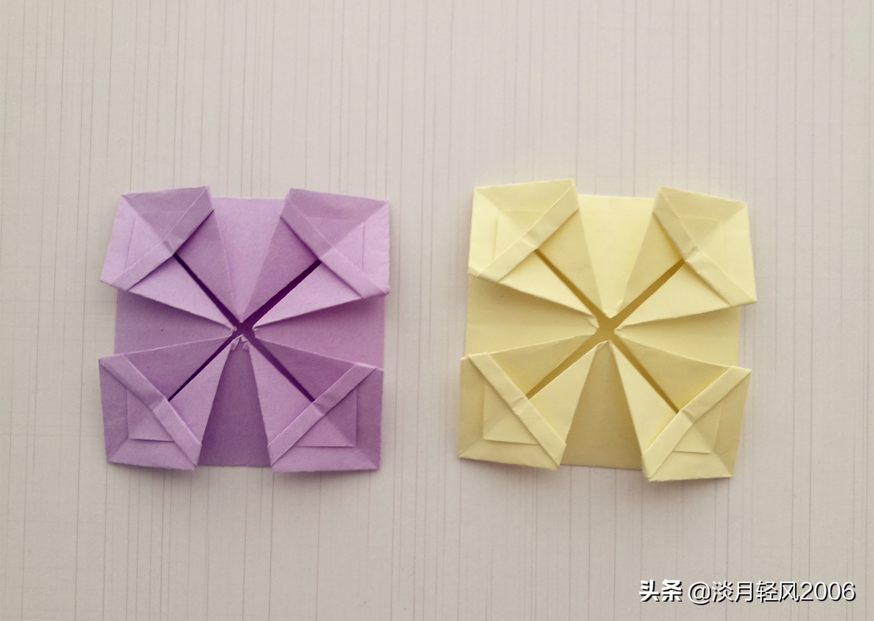 最简单的小花篮折纸,手工折纸小花篮怎么折