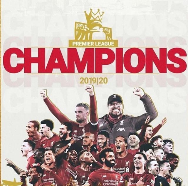 利物浦夺冠海报,利物浦英超夺冠壁纸