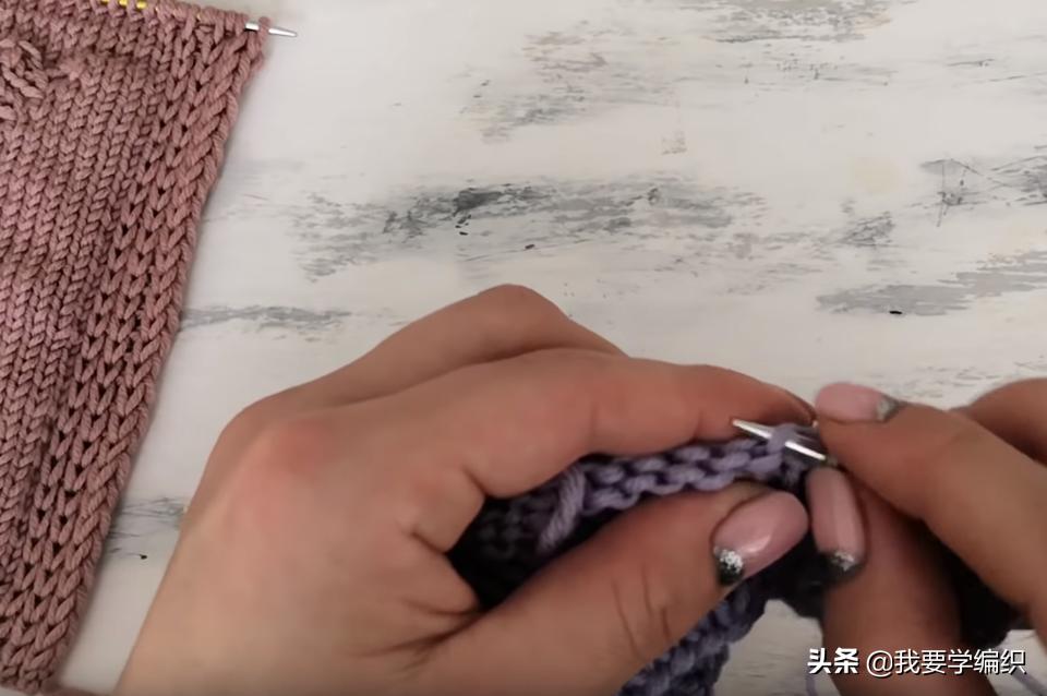 从下往上织暗口袋怎样编织,织口袋的教程