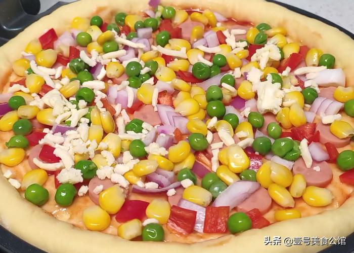 分享居家披萨饼的简单做法，鲜香拉丝，营养好吃，老少皆宜的美食