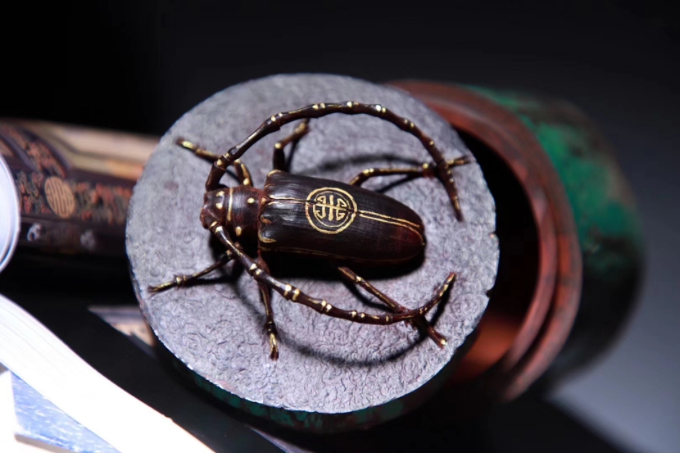 印度小叶紫檀很细的鱼鳞纹,印度小叶紫檀有虎斑纹