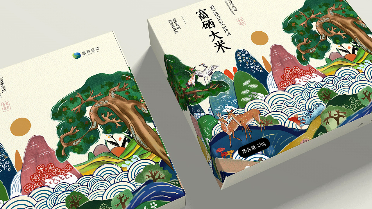 高端大气的大米包装,最高档的大米包装