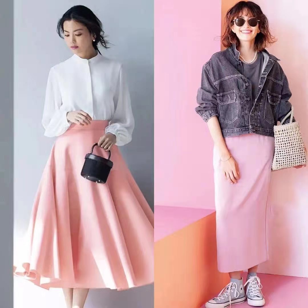 粉色慵懒风上衣搭配,粉色短上衣甜美风穿搭