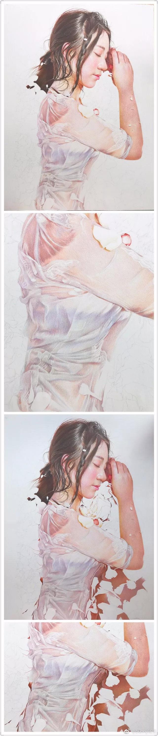 彩铅人物女孩教程视频,用彩铅画动漫人物天使恶魔