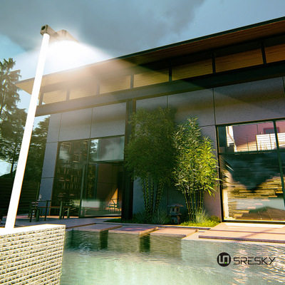 太阳能路灯家用户外灯农村庭院灯,别墅太阳能灯庭院灯