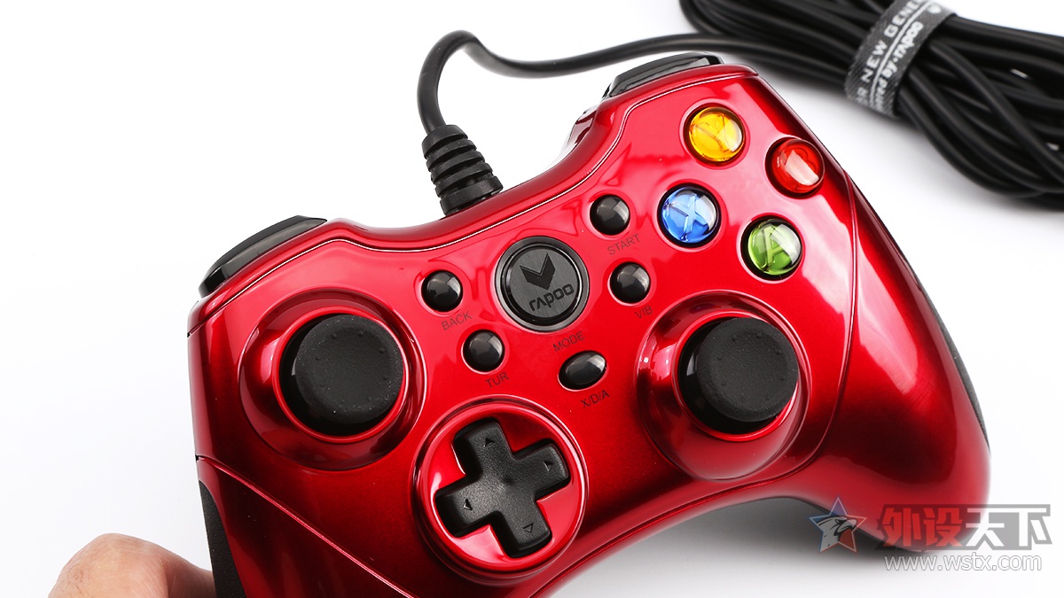 雷柏v600振动手柄测评,雷柏v600有线