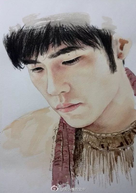 比起打印画，美院毕业的他，笔下这种彩铅水彩画才好看哭了~